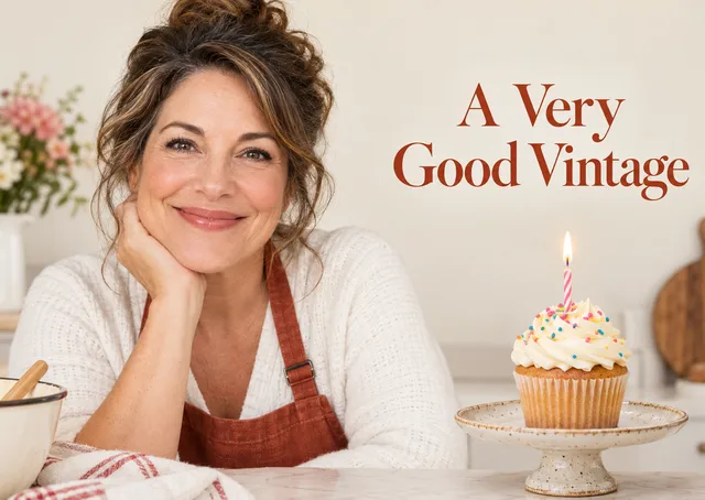 A celebratory birthday card for a friend or family member who loves food and cooking, with a playful magazine-style cover and a cheerful, personal feel.