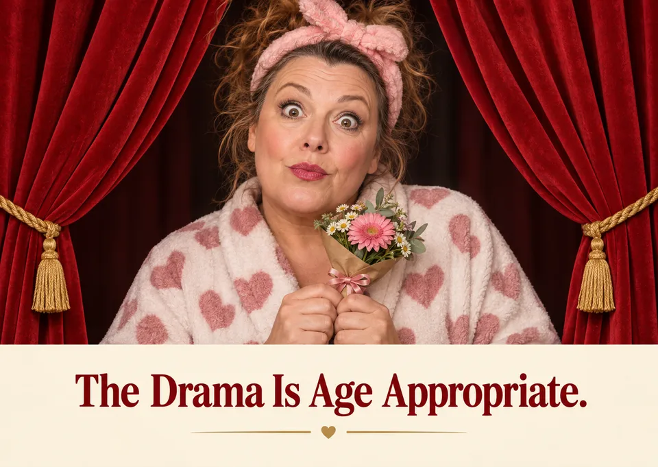 A funny birthday card for someone you know well, with a dramatic theatre-style portrait and a cheeky line about their big moment. It is affectionate, absurd and made for a true main character.