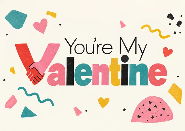 Valentine's Day Cards on a postcard