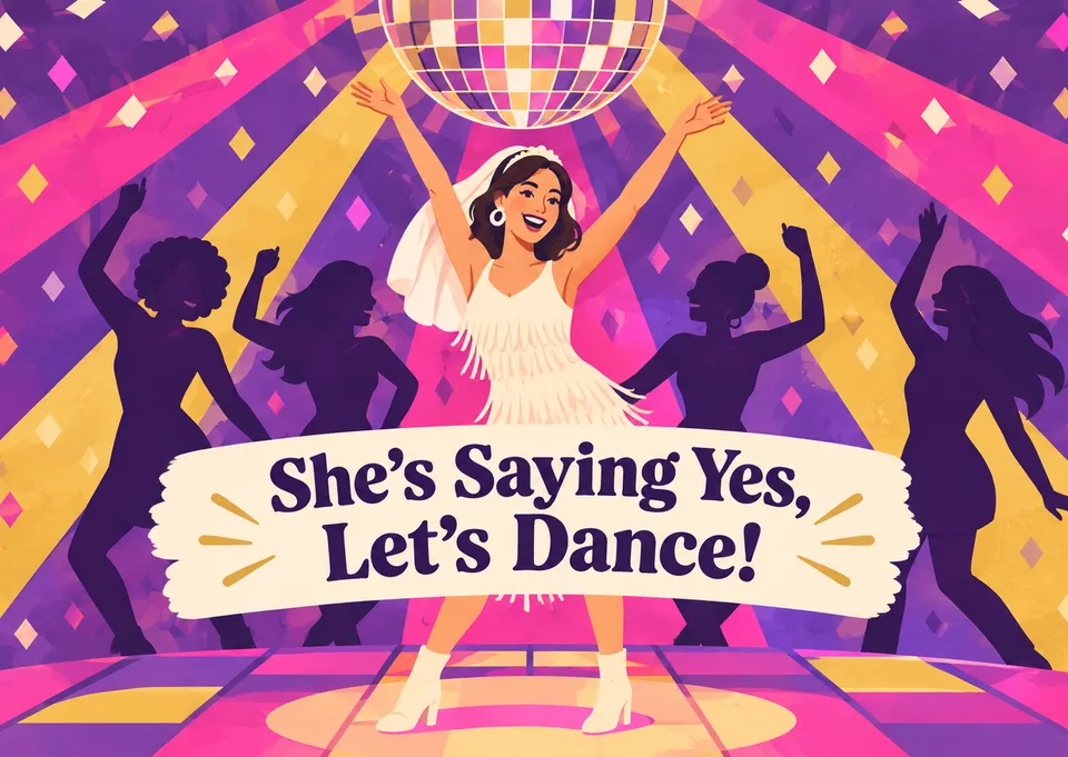 An exuberant bridal shower invitation for the bride-to-be. Let your guests know it's time to celebrate in epic, over-the-top style!