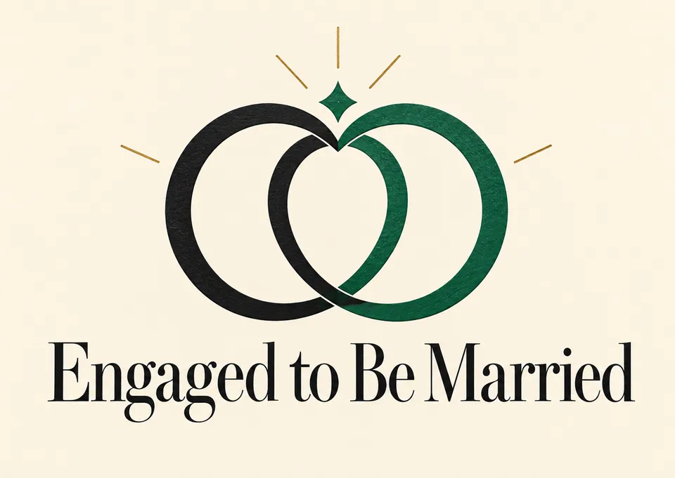 A classic engagement announcement card for anyone. It feels elegant and timeless, with a simple, celebratory message to share the news.