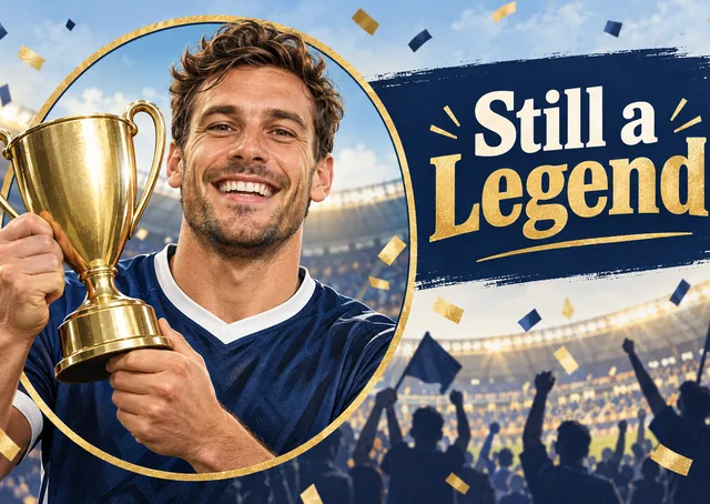 A celebratory birthday card for a friend or family member who is a legend on and off the pitch. Bold, funny and personal, with a big cheer for their special day.
