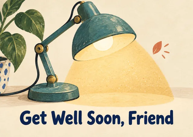 Get Well Soon Cards on a postcard