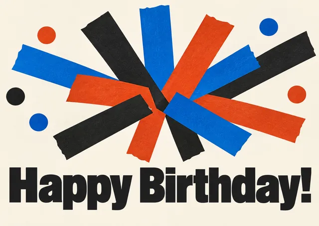 A cheerful kid birthday card for a coworker, with playful confetti energy. Bright, simple, and easy to match with any gift.