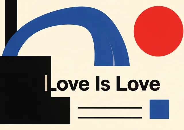 A general Pride card for anyone to celebrate being themselves and love.
