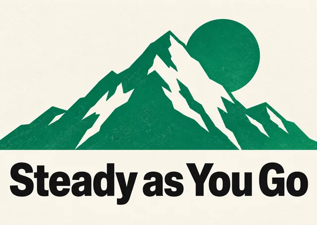 A patient, supportive card for someone on a long road to recovery, with a bold green mountain to keep them going.