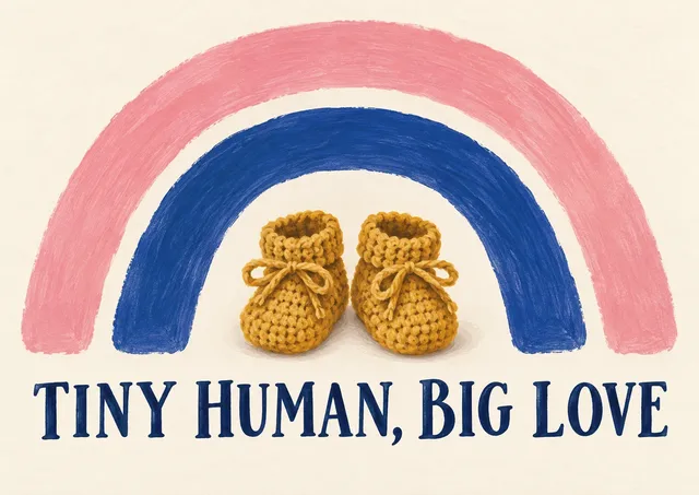 New Baby Cards on a postcard