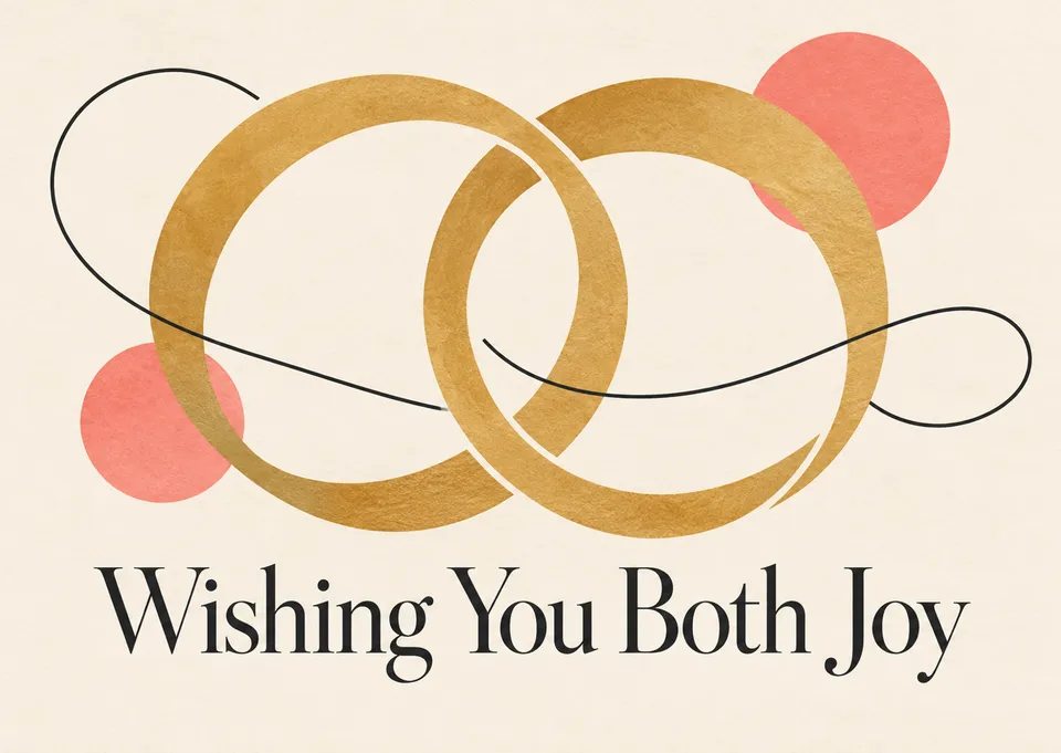 A classic wedding card for a grandparent, perfect for sharing warm, elegant wishes. It feels timeless, joyful, and heartfelt for the happy couple.