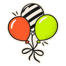 Balloon sticker example