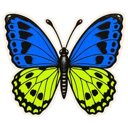 Butterfly sticker example